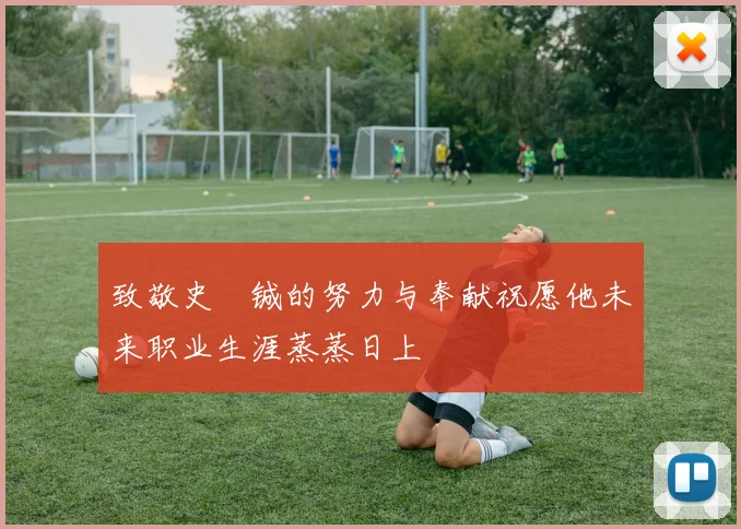 致敬史堉铖的努力与奉献祝愿他未来职业生涯蒸蒸日上