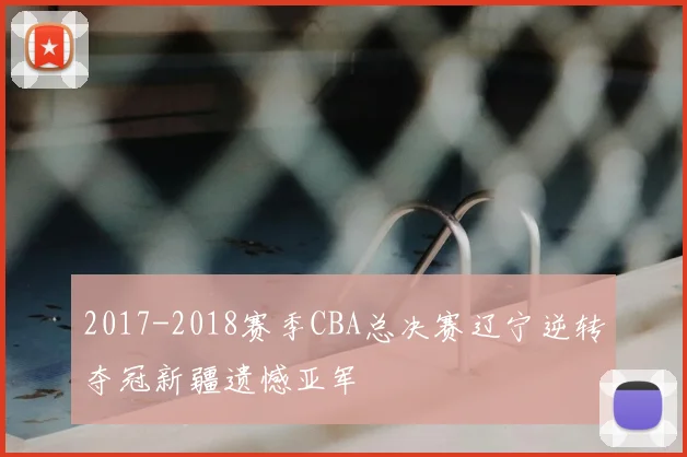 2017-2018赛季CBA总决赛辽宁逆转夺冠新疆遗憾亚军